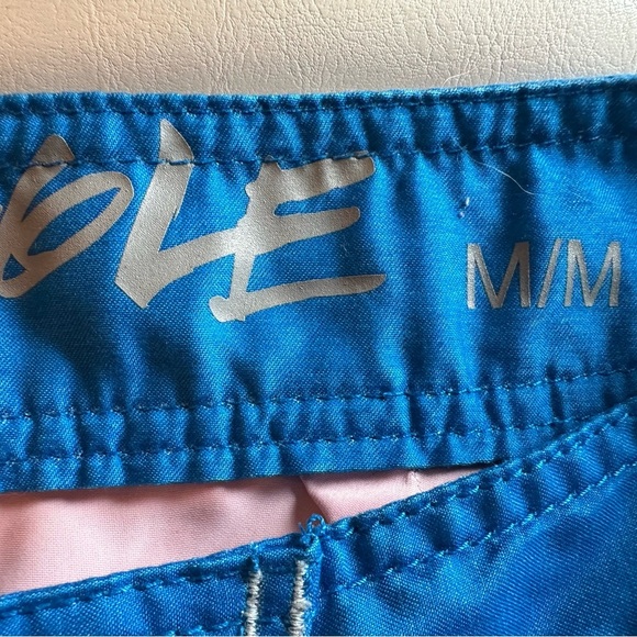 American Eagle Men’s Red And Blue Striped Board Shorts Swim Trunks Med - Picture 6 of 7